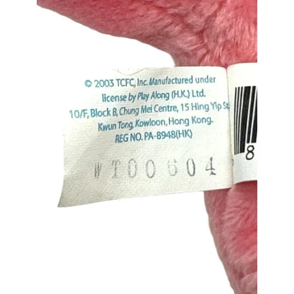 Vintage 2003 Pink Care Bears Love-a-Lot Bear Plush Hand Puppet 9” by Play Along - Picture 7 of 8